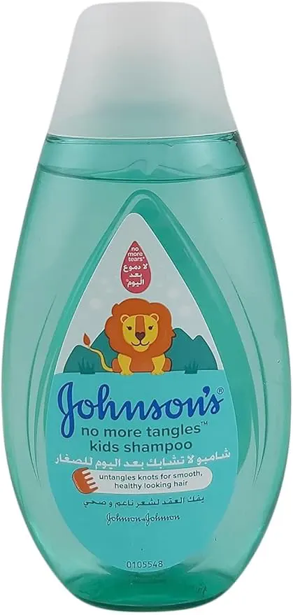 شامبو جونسون للاطفال الاصلي لا تشابك بعد اليوم للصغار، شامبو بدون كحول لطيف على العيون، 200 مل .