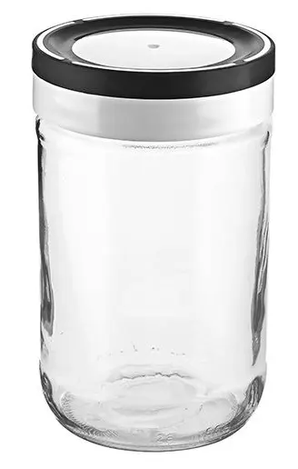 برطمان زجاج بغطاء لف من تيتيز، 660 مل ،ألوان متعددة،KC-123