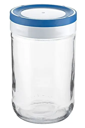 برطمان زجاج بغطاء لف من تيتيز، 660 مل ،ألوان متعددة،KC-123