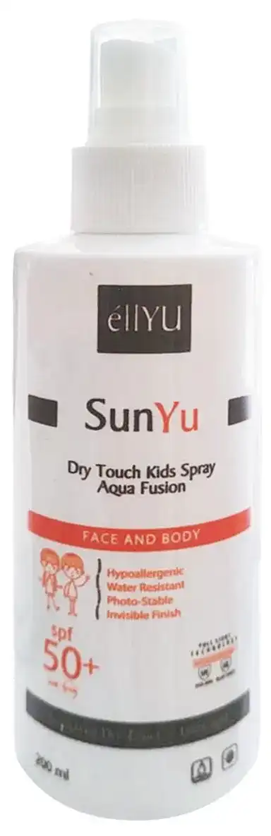 صن بلوك للاطفال سبراي اليو سونيو اكوا فيوجن للوجه والجسم، واقي شمس بعامل حماية من الشمس 50+، 200 مل
