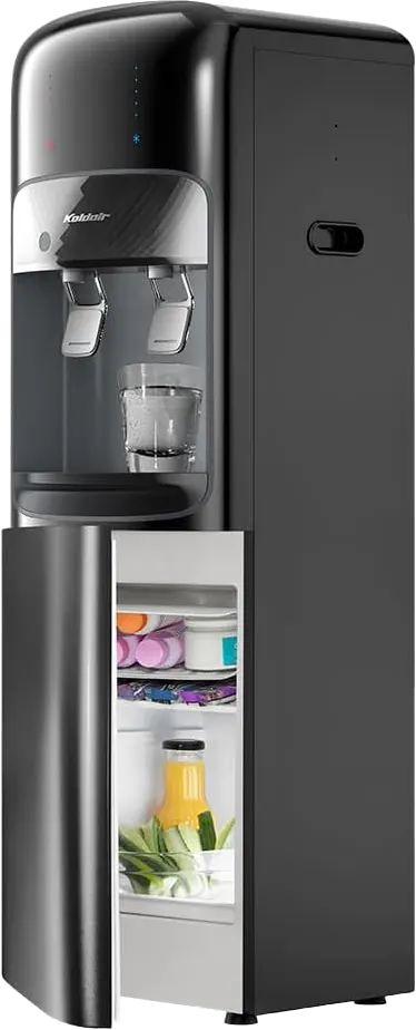 مبرد مياه كولدير ،2 حنفية ( بارد +ساخن) تحميل علوي، ثلاجة، أسود، Type AF