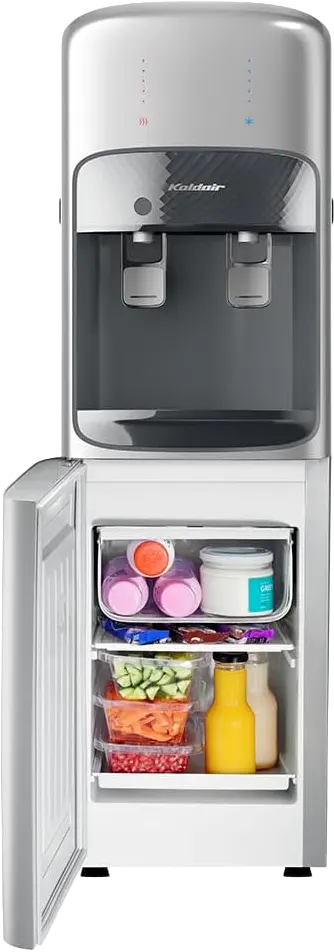 مبرد مياه كولدير ،2 حنفية ( بارد +ساخن) تحميل علوي، ثلاجة، فضي، Type AF