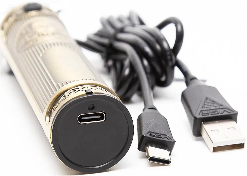 ماكينة حلاقة ذقن VGR ، قابلة للشحن، ، ذهبي-فضي، V-968