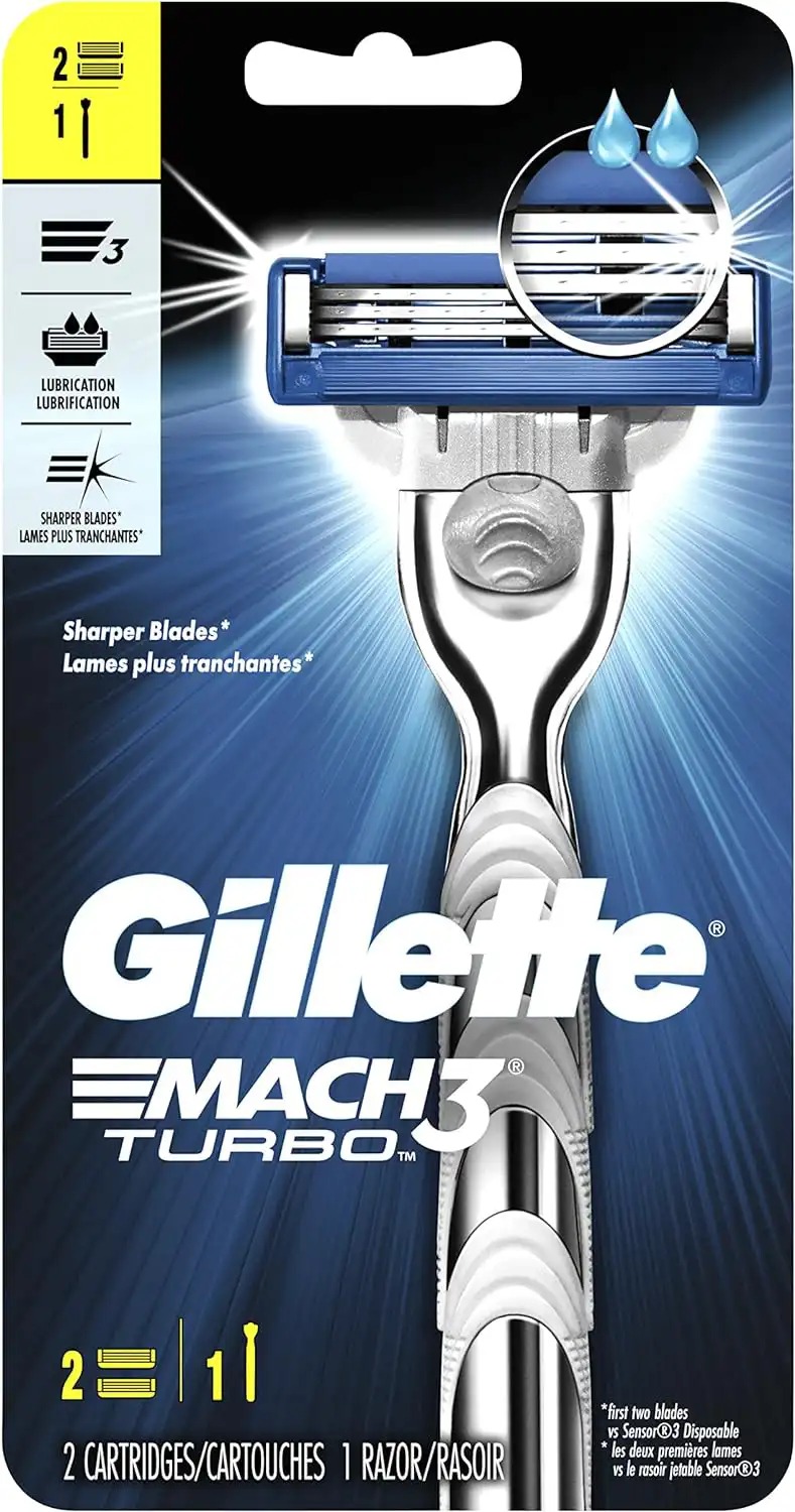 Gillette Mach 3 Turbo Razor For Men