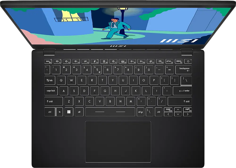 لاب توب إم إس آي مودرن 14 C12MO-1075XEG، انتل® كور™ i3-1215U، الجيل الثاني عشر، الرامات 8 جيجابايت، هارد ديسك 256 جيجابايت SSD، كارت شاشة مدمج Intel® UHD، شاشة 14 بوصة FHD، دوس، أسود كلاسيكي