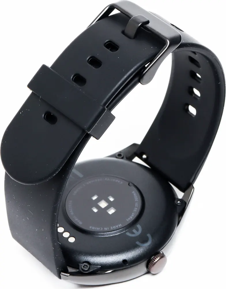 ساعة QCY الذكية GT، شاشة اموليد 1.43 بوصة، حزام سيليكون، مقاومة للماء، رمادي