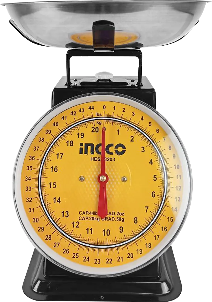 ميزان انكو كهربائي، 20 كيلو، أسود*أصفر، HESA3203