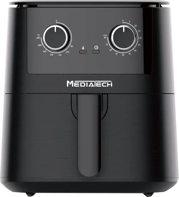 قلاية هوائية ميديا تك، 1800 وات، 7.2 لتر، أسود، MT-AF3000M