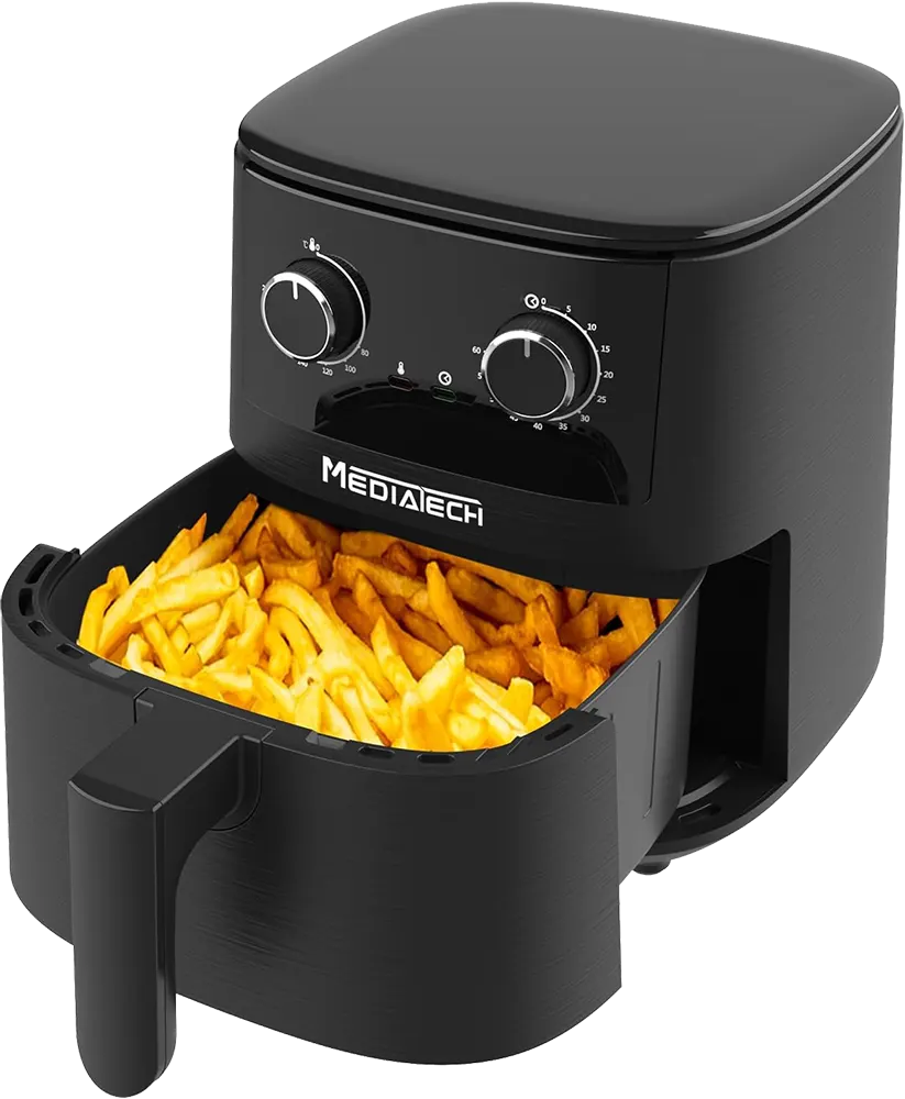 قلاية هوائية ميديا تك، 1800 وات، 7.2 لتر، أسود، MT-AF3000M