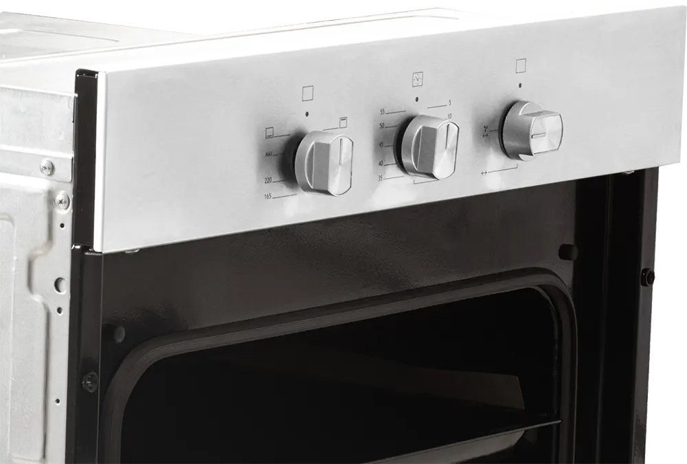 فرن بلت ان إيجنيس، 60 سم، غاز، 65 لتر، شواية غاز، مروحة، أسود*فضي، FGK60GGFX