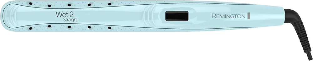 مكواة فرد الشعر ريمنجتون ويت تو ستريت، ألواح سيراميك، شاشة ديجيتال، 230 درجة، أزرق، S7300