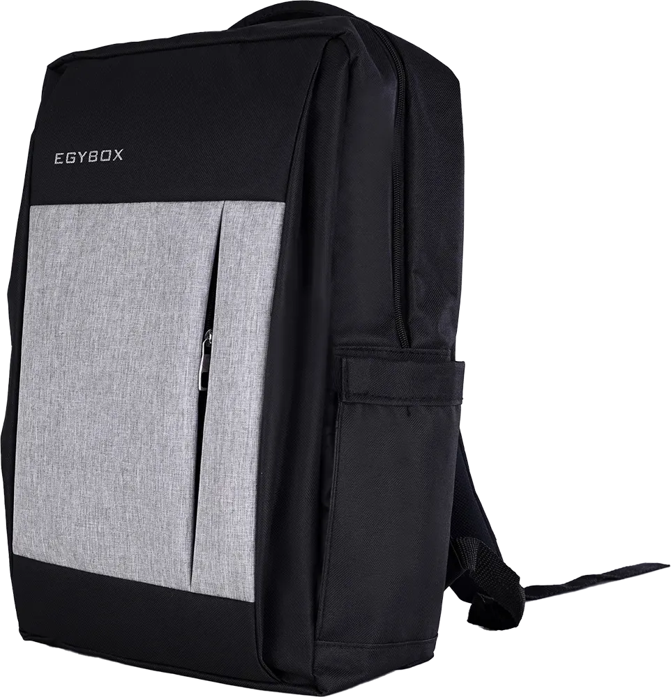 شنطة ظهر لاب توب إيجي بوكس باك 4، 15.6 بوصة، مقاومة للماء، أسود-رمادي