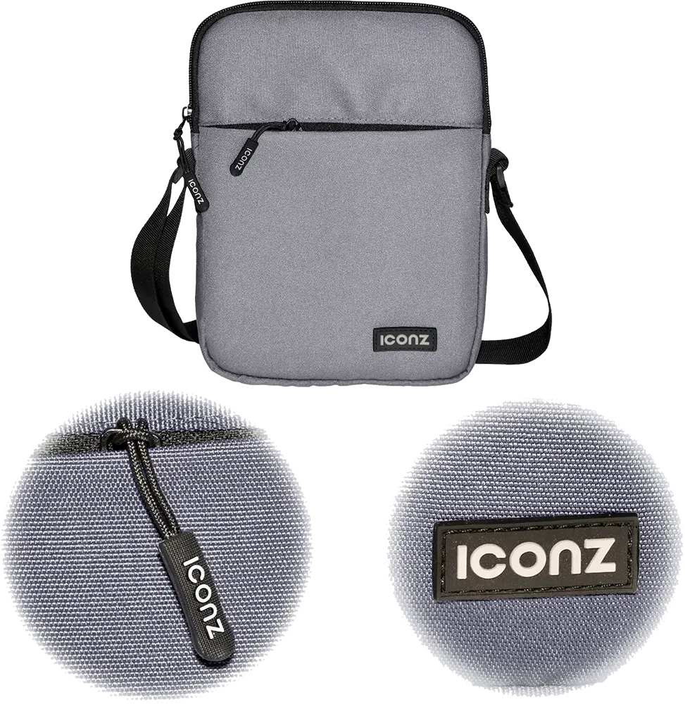 شنطة كروس من ايكونز، 9 انش، رمادي، 1033