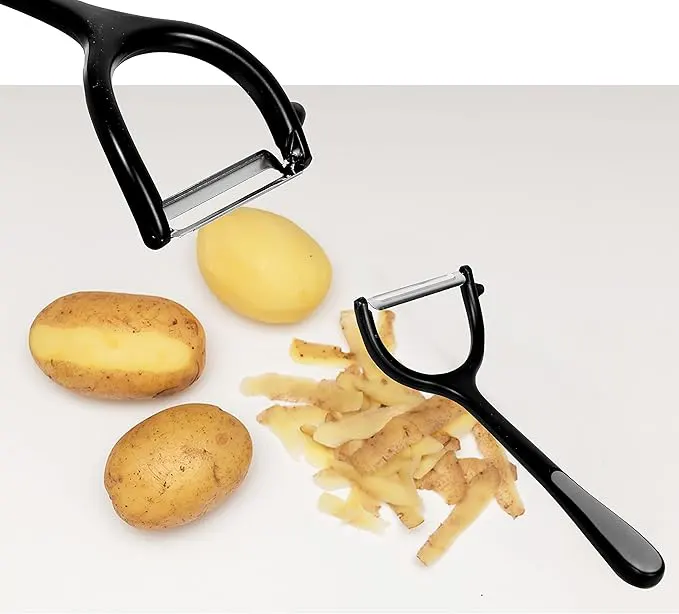 قشارة بطاطس معدن ، أسود