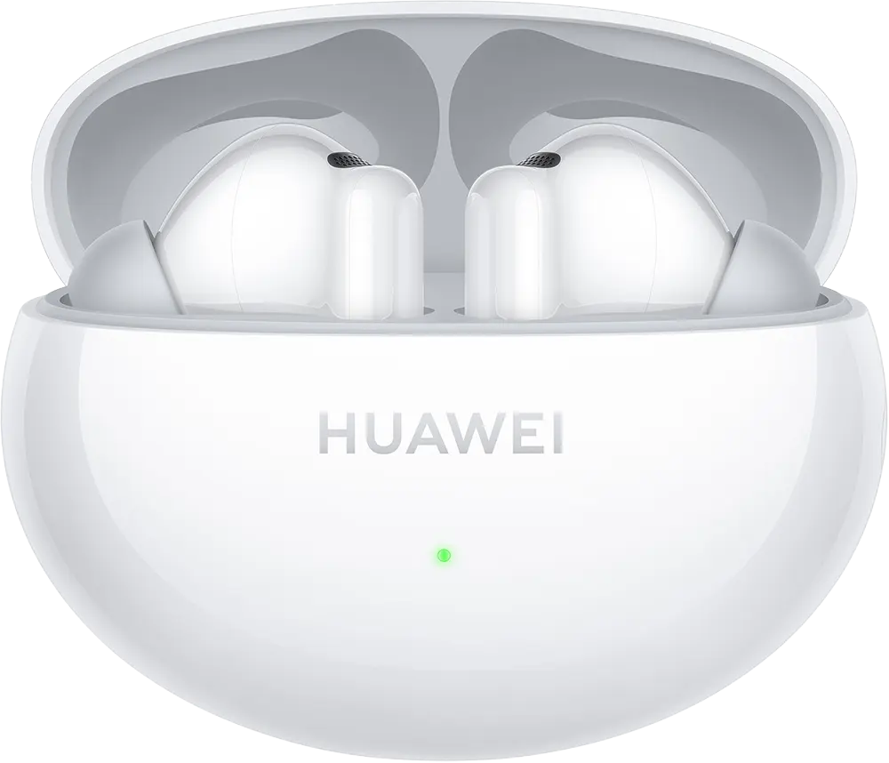 سماعة هواوي فري بودز I6 ، بلوتوث، مقاومة للماء، بطارية 510 مللي أمبير، أبيض