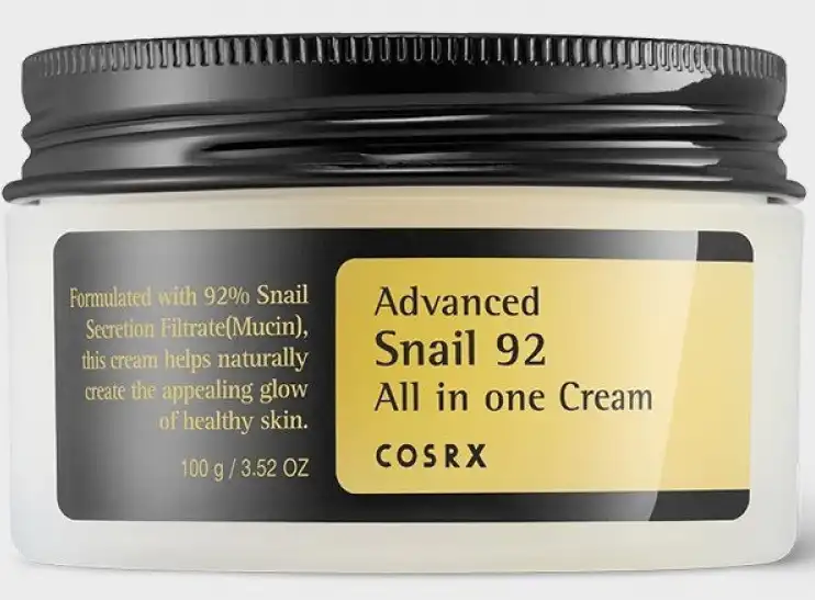 كريم الحلزون كوسركس ادفانسد 92 الكل في واحد مرطب للوجه، كريم مرطب لجميع انواع البشرة، 100 جم