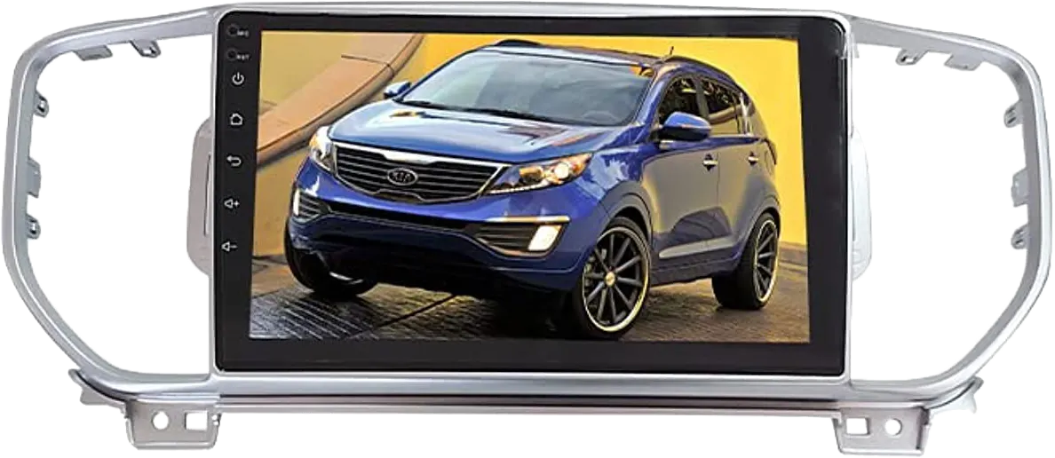كاسيت شاشة للسيارة من بلاك فوليوم لسيارة كيا سبورتاج 2019، بلوتوث، تاتش، لون أسود