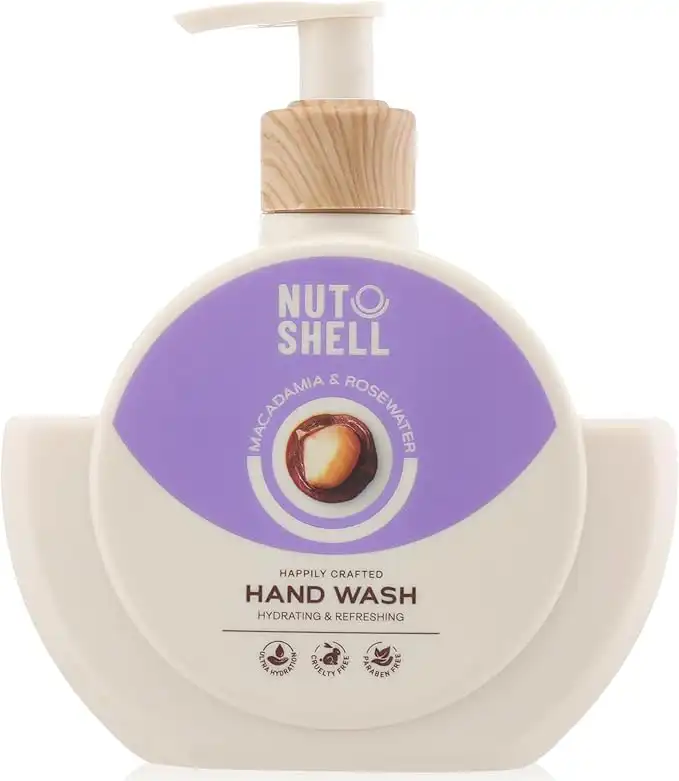 غسول لليد ناتشيل بالمكاديميا وماء الورد ، 375 مل .