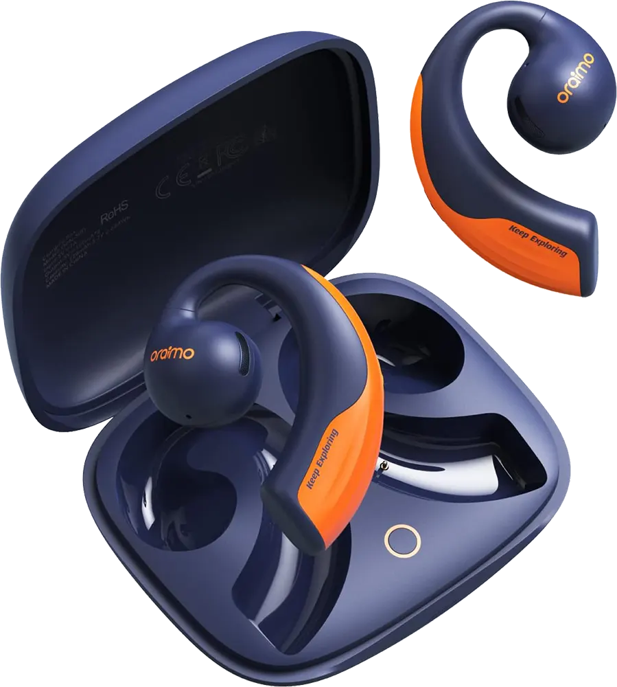 سماعات أذن لاسلكية اوراميو OpenPods بلوتوث 5.2، بطارية تدوم 40 ساعة، لون أزرق غامق، OPN-50D