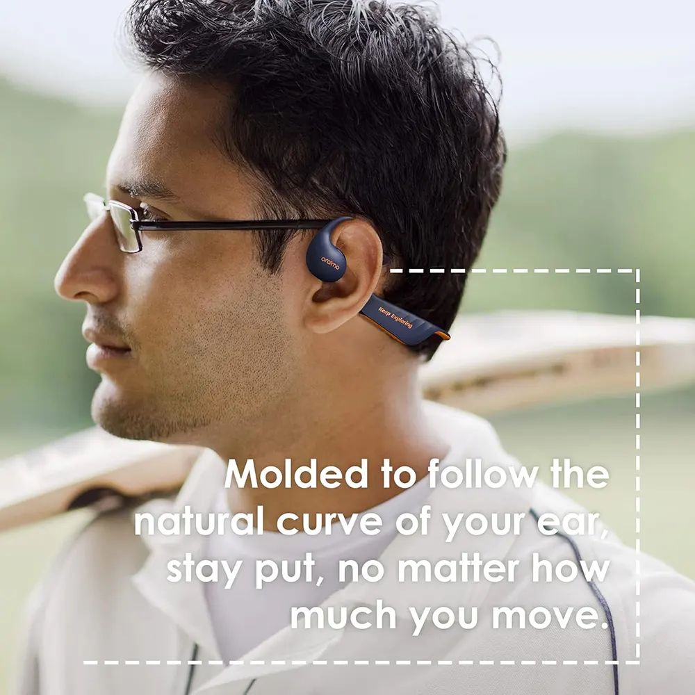 سماعة أذن لاسلكية  اوراميو OpenCirclet بلوتوث 5.0، بطارية تدوم 3.5 ساعة، لون أزرق غامق، OPN-40D