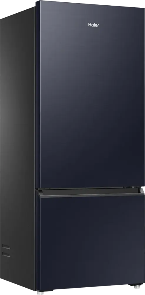 ثلاجة هاير كومبي، نوفروست، 433 لتر، 2 باب، انفرتر، فريزر سفلي، أسود، HRF-460BMBM