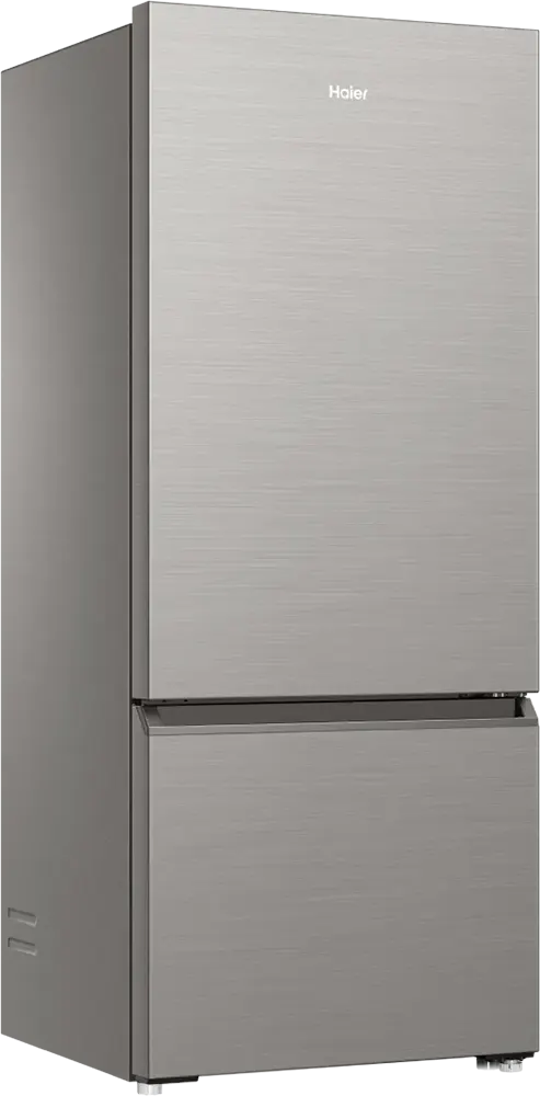 ثلاجة هاير كومبي، نوفروست، 433 لتر، 2 باب، انفرتر، فريزر سفلي، فضي، HRF-460BMSM