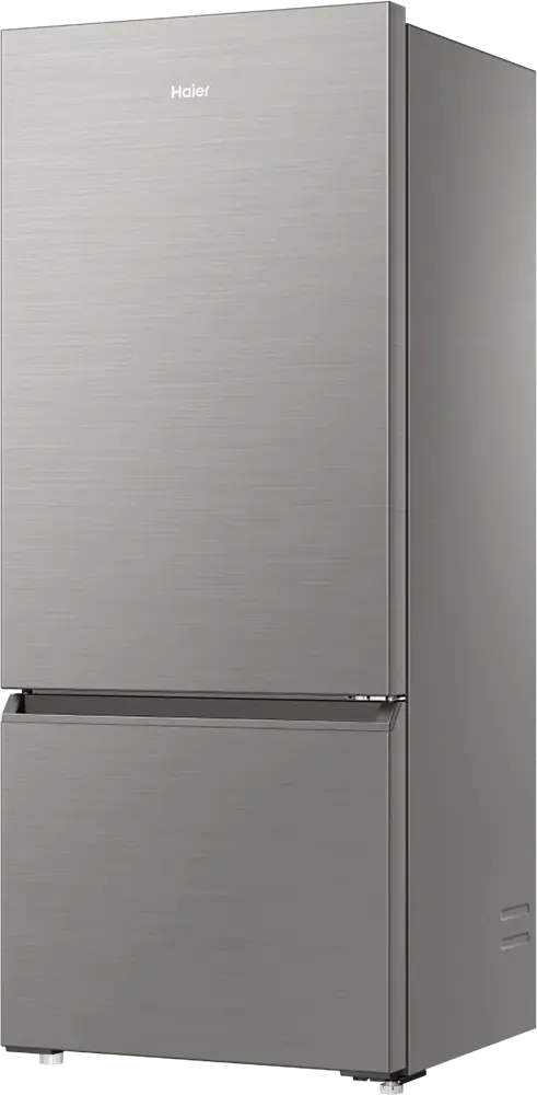 ثلاجة هاير كومبي، نوفروست، 433 لتر، 2 باب، انفرتر، فريزر سفلي، فضي، HRF-460BMSM
