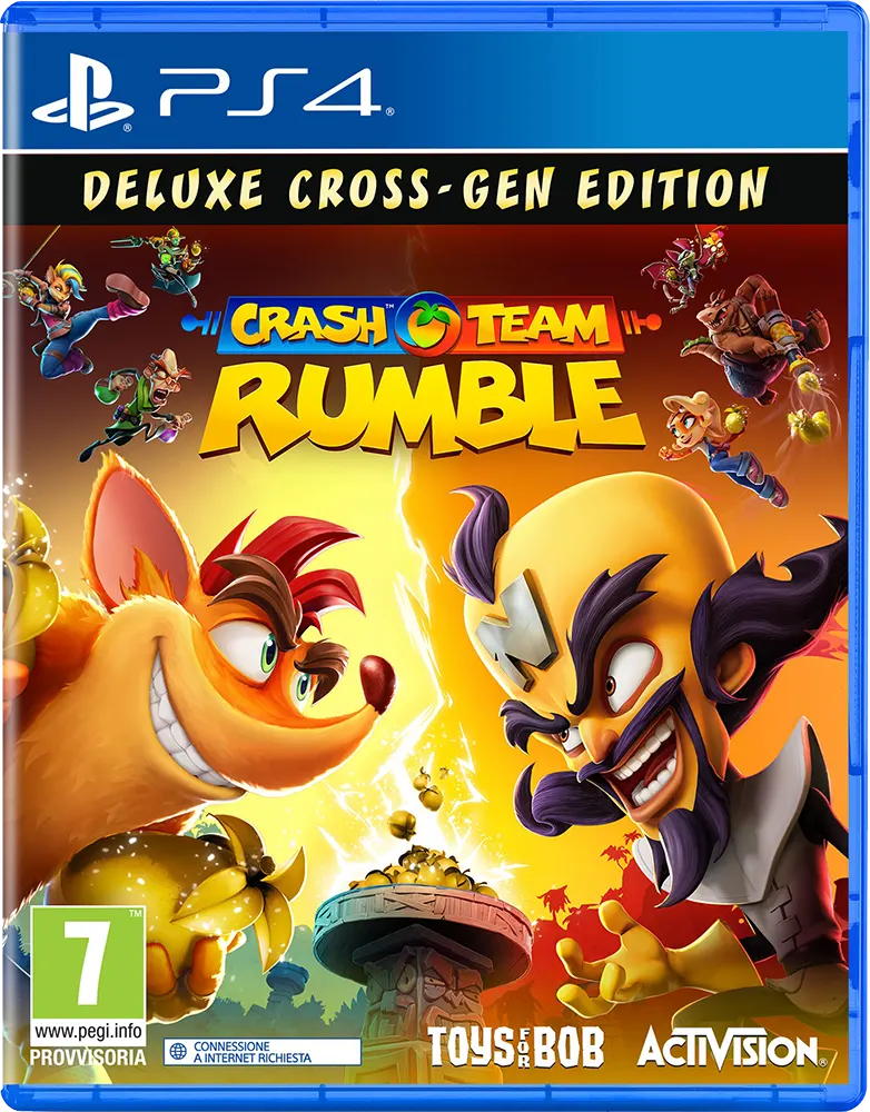 اسطوانة ألعاب Crash Team Rumble Deluxe Edition متعددة الأجيال لـ PS4