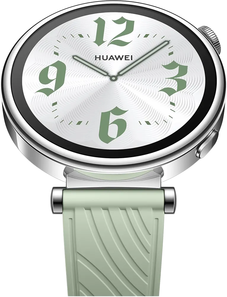 ساعة سمارت هواوي GT4، شاشة أموليد 1.32 بوصة، سوار مطاط، مقاومة للماء، لون أخضر، ARA-B19