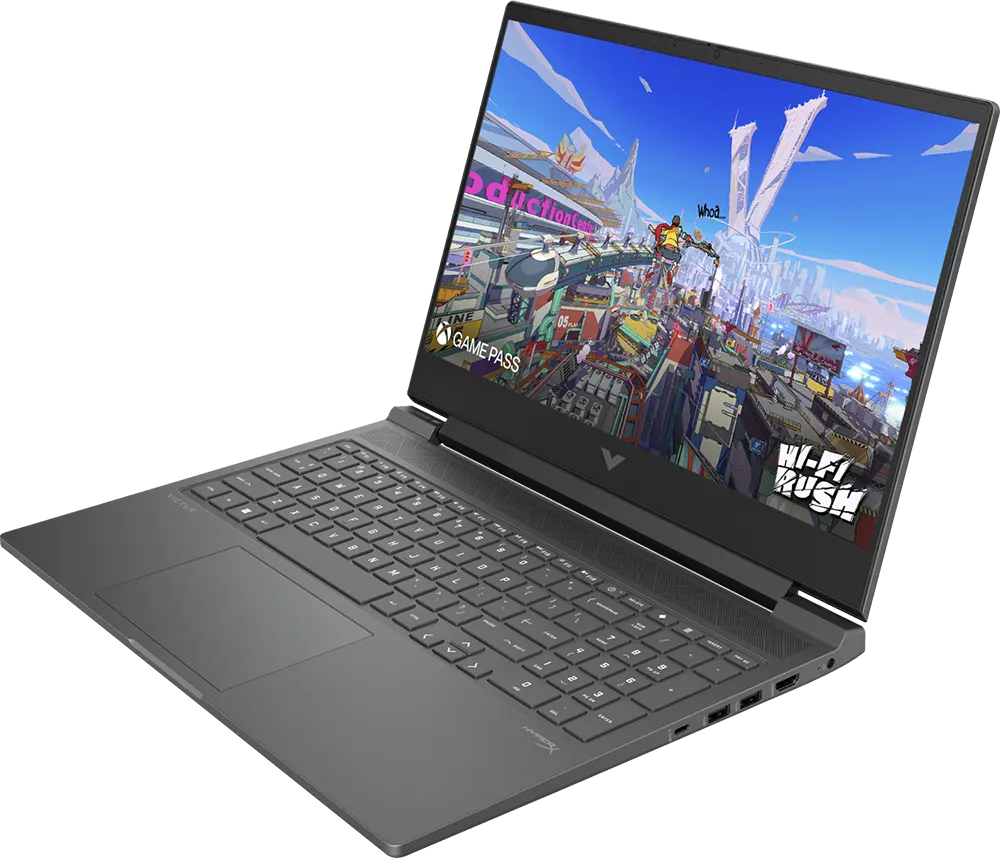 لاب توب للألعاب اتش بي فيكتوس 16T-R100، معالج إنتل® كور™ i7-14700HX، الجيل الرابع عشر، رامات 16 جيجابايت، هارد ديسك سعة 512 جيجابايت SSD ، كارت شاشة NVIDIA® GeForce RTX™ 4060، سعة 8 جيجابايت GDDR6، شاشة  مقاس 16.1 بوصة FHD IPS، نظام التشغيل ويندوز 11، فضي