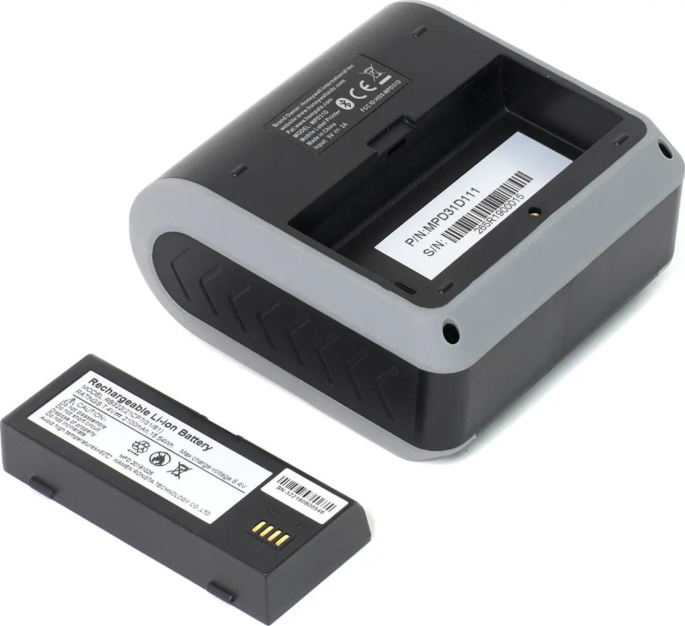 طابعة باركود حرارية متنقلة من هانيويل ، بلوتوث ، لون أسود، MPD31D