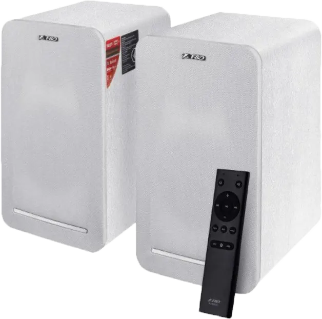 سماعات صب ووفر اف آند دي، بلوتوث، 60 وات، أبيض، R40BT