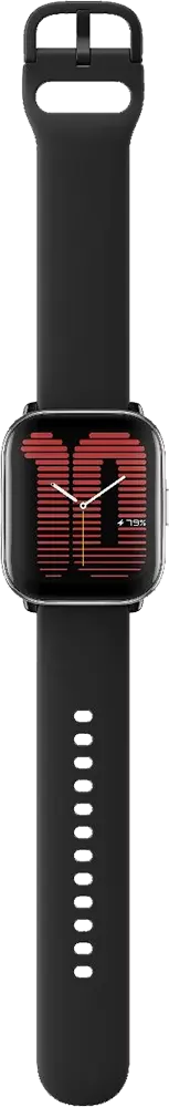 ساعة ذكية أمازفت أكتيف، بلوتوث، شاشة لمس 1.75 بوصة، مقاومة للماء، GPS،  أسود