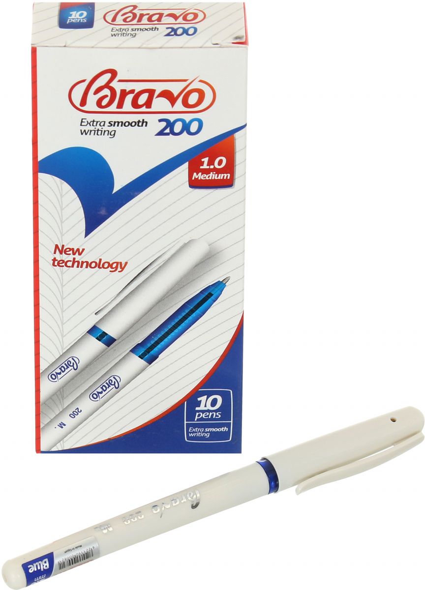 قلم حبر جاف برافو200، أزرق، 200
