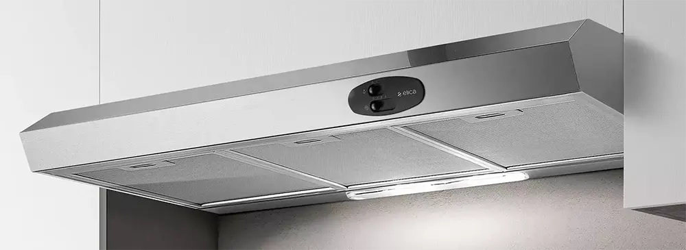 شفاط بلت ان اليكا مسطح ،90 سم، 3 سرعات، ستانلس ستيل، فضي، KREA ST IX F-90