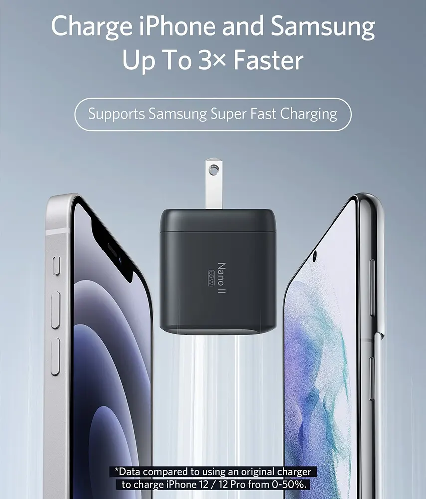 شاحن أنكر نانو 2 بقوة 65 واط، يو إس بي-سي، أبيض، A2663P21