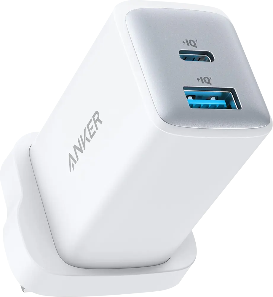 شاحن أنكر 725 GaN II Series 7 بمنفذين، 65 وات، منفذ USB C مزدوج، أبيض، A2325P21