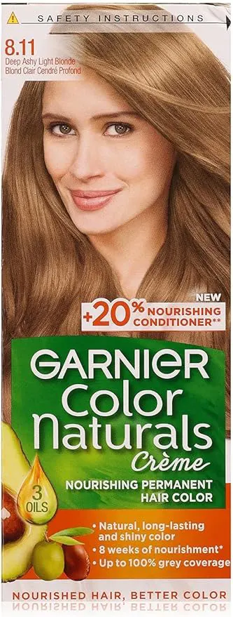 Garnier Color Naturals Hair Color 8.11 Light Ash Blonde