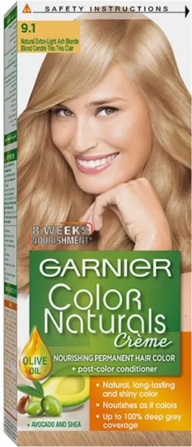 Garnier Color Naturals Hair Dye 9.1 Very Light Ash Blonde
