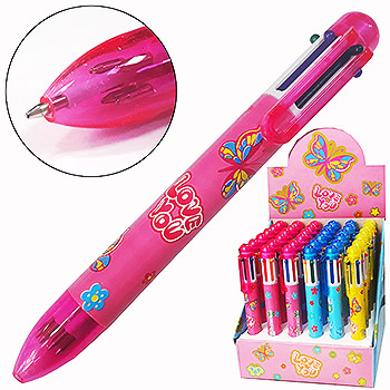 قلم جاف 6 لون مادن