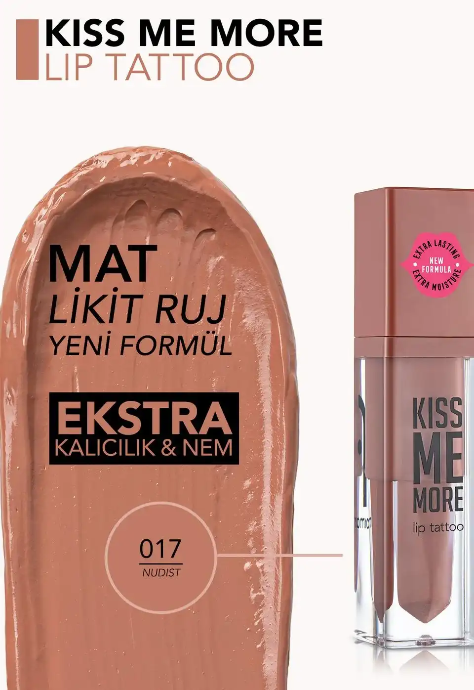 احمر شفاه فلورمار كيس مي مور تاتو، 17 نوديست