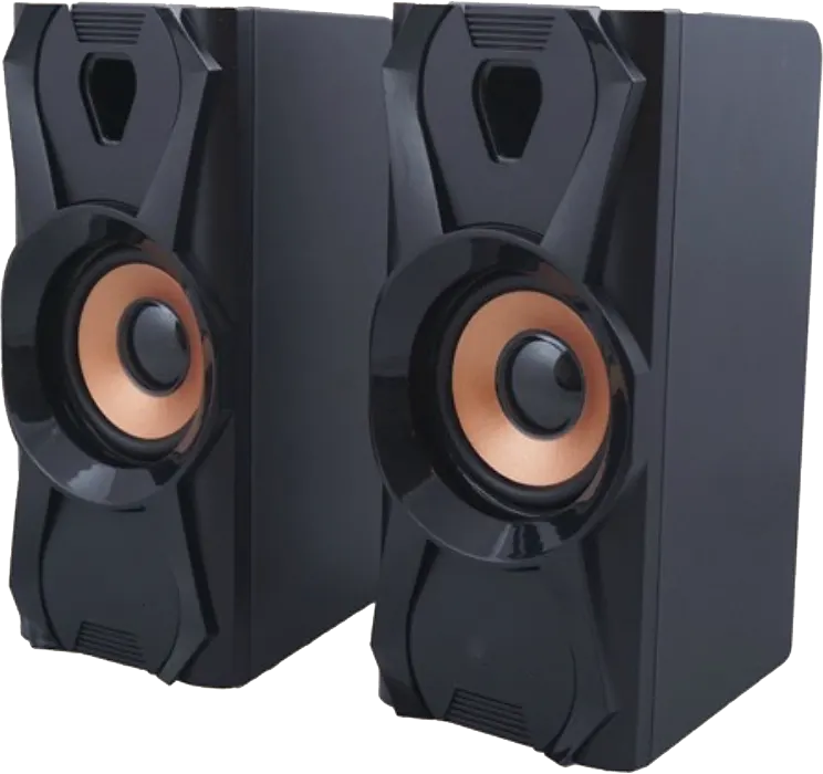 سماعات كومبيوتر سلكية جيجاماكس، 2.0 قناة، يو إس بي، أسود، GM-22