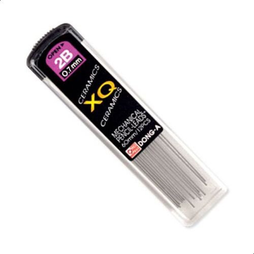 سنون قلم رصاص 2B دونج إيه  ، 0.7 ملم، 12سن ، رصاصي