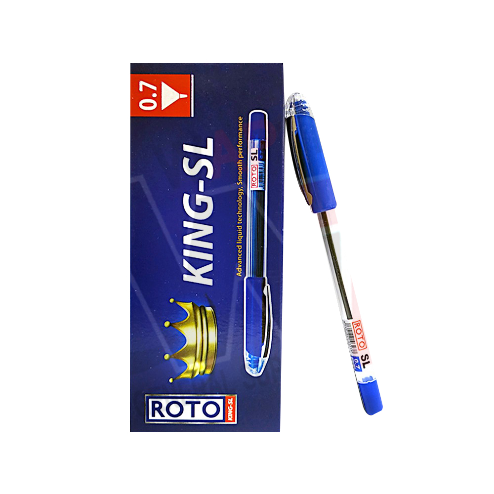 قلم حبر جاف روتو كينج إس إل، 0.7 ملم، الوان متعددة