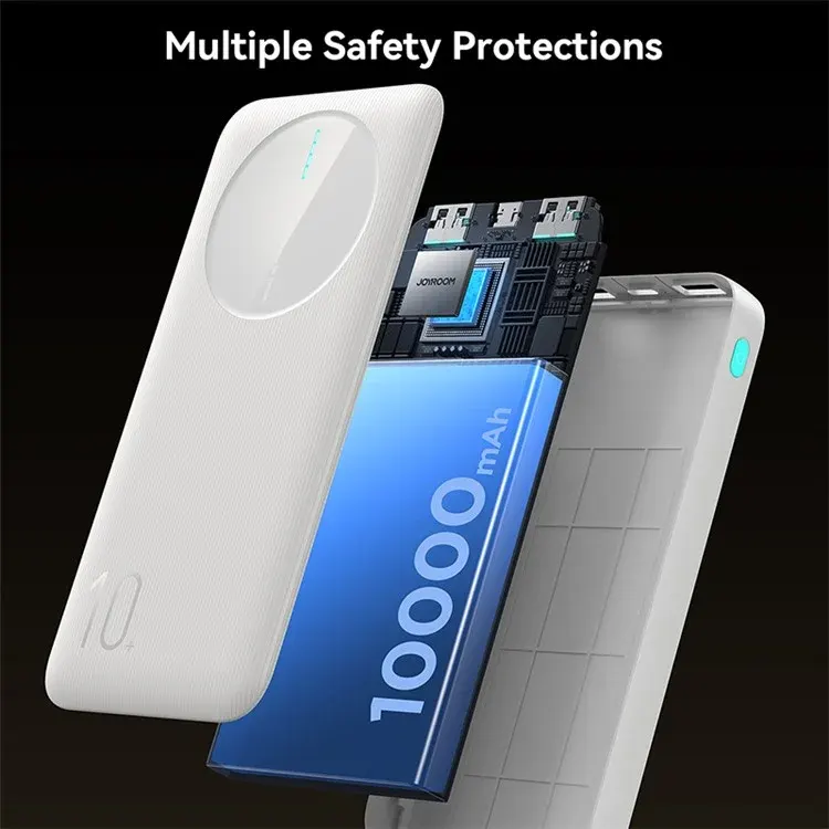 باور بانك جوي روم، 10000 مللي أمبير، 5 فولت، 22.5 وات، أبيض، JR-PBF12