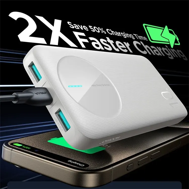 باور بانك جوي روم، 10000 مللي أمبير، 5 فولت، 22.5 وات، أبيض، JR-PBF12