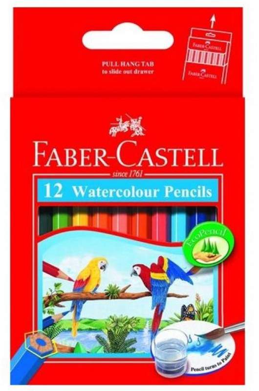 علبة ألوان  خشب مائية  فابر كاستل، مجموعة 12  لون  قصير، ألوان متعددة  114461