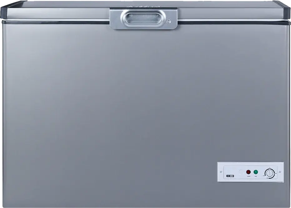 Passap Defrost Chest Freezer, 330 L , Stainless Steel Interior, Silver, ES435-Glass