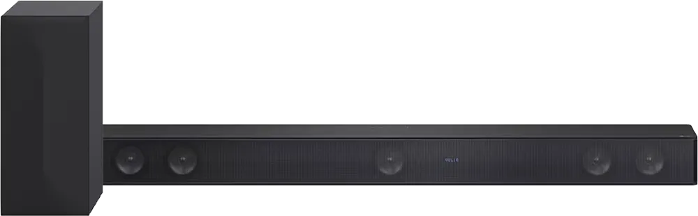 ساوند بار من ال جي، 800 واط، سماعة صب ووفر ، بلوتوث، HDMI، USB، ريموت كنترول، أسود، SH7Q