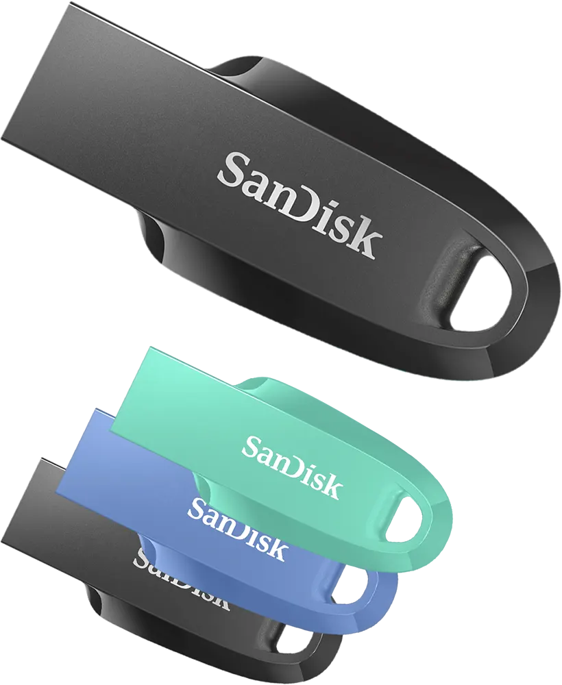 فلاش ميموري سانديسك ألترا كيرف، 128 جيجابايت، يو إس بي 3.2، متعدد الألوان، SDCZ550-128G-G46